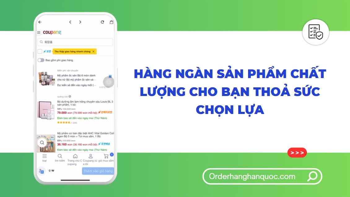 ORDER HÀNG HÀN QUỐC