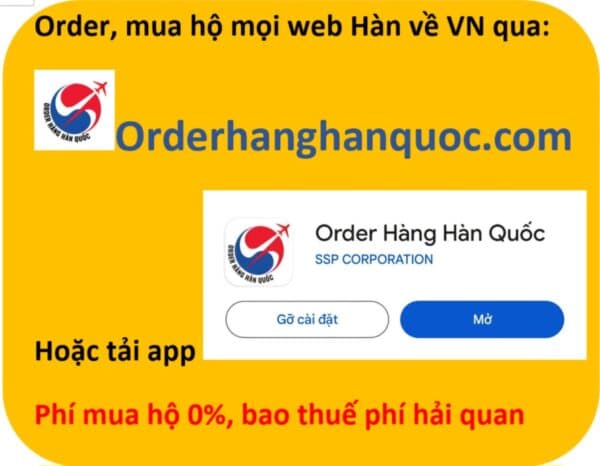 ORDER HÀNG HÀN QUỐC